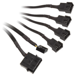 EK Water Blocks EK-Cable Y-Splitter for 4x 4-Pin PWM Fans - 80 cm