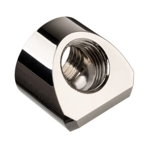 EK Water Blocks EK-Quantum Torque Adapter 45 Degree G1/4 Inch Female to G1/4 Inch Female - Nickel