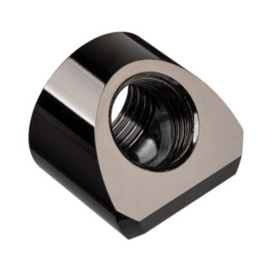 EK Water Blocks EK-Quantum Torque Adapter 45 Degree G1/4 Inch Female to G1/4 Inch Female - Black Nickel