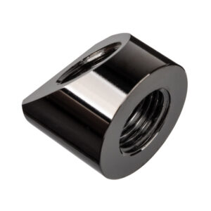 EK Water Blocks EK-Quantum Torque Adapter 45 Degree G1/4 Inch Female to G1/4 Inch Female - Black Nickel - Image 2