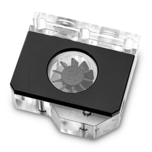 EK Water Blocks EK-Quantum Scalar Flowmeter Bottom-To-Top D-RGB - Black