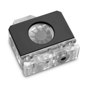 EK Water Blocks EK-Quantum Scalar Flowmeter Bottom-To-Top D-RGB - Black - Image 2