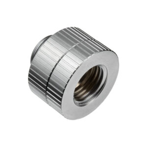 EK Water Blocks EK-Quantum Torque G1/4 Inch Extension Straight Fitting M/F 14 - Rotatable, Satin Titanium - Image 1