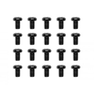 EK Water Blocks EK-Loop Phillips Head Screw Set M4 x 6 mm, 20 pieces - black