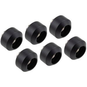 Optimus Hardtube jungiamosios detalės, 14 mm, 6 vnt. pakuotėje su įrankiu – juodos