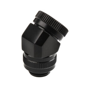 PHANTEKS Rotary Hard Tube Fitting 12mm 45 Degree G1/4 - black, rotatable - Image 1