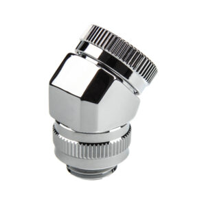 PHANTEKS Rotary Hard Tube Fitting 12mm 45 degrees G1/4 - chrome, drehbar
