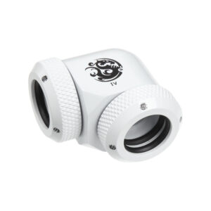 Bitspower Multi-Link Adapter 90 Degree 12mm OD to 12mm OD Hardtube - white