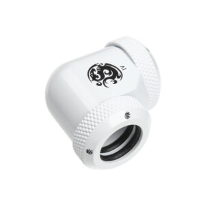 Bitspower Multi-Link Adapter 90 Degree 12mm OD to 12mm OD Hardtube - white - Image 2