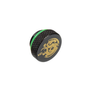 Bitspower G1/4 Inch AG Stop Fitting - II, black matte