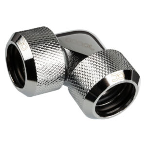 Alphacool Eiszapfen Adapter 90 Degree 16mm OD to 16mm OD Hardtube - shiny silver