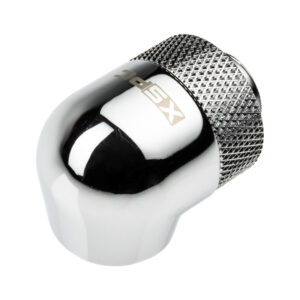 XSPC Adapter 90 degree G1/4 inch male to G1/4 inch female - rotatable, chrome - Image 2