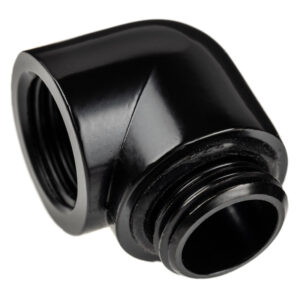 Alphacool Eiszapfen Adapter 90 Degree G1/4 inch Male to G1/4 inch Female - Black