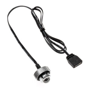 XSPC ARGB LED Stop Plug, G1/4, 5V 3Pin - chrome - Image 2