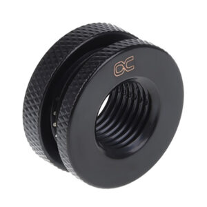 Alphacool HF bulkhead fitting, short version, G1/4 - Black - Image 1