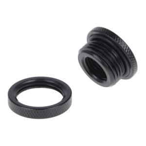 Alphacool HF bulkhead fitting, short version, G1/4 - Black - Image 2