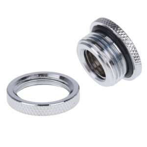 Alphacool HF glass fitting, short version, G1/4 - Chrome - Image 2