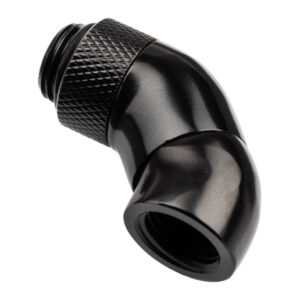 Alphacool Eiszapfen Angle Adapter 45 Degrees Double Rotatable G1/4 Female to G1/4 Female - Black