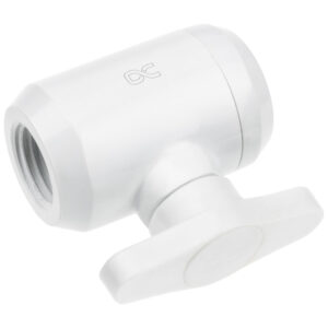 Alphacool Eiszapfen 2-way ball valve G1/4 - white - Image 2
