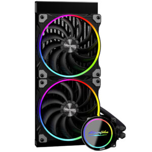 Alpenföhn Gletscherwasser 280 AIO Cooler, ARGB - 280mm, juodos spalvos