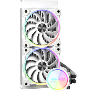 Alpenföhn Gletscherwasser 240 AIO cooler, ARGB - baltos spalvos