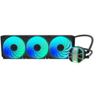 Sapphire Nitro+ S360-A All-in-One Liquid Cooler, ARGB, juodos spalvos - 360 mm - Image 2
