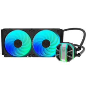 Sapphire Nitro+ S240-A All-in-One Liquid Cooler, ARGB, juodos spalvos - 240 mm - Image 2