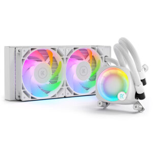 EK Water Blocks EK-Nucleus AIO CR240 Lux D-RGB AIO Cooler - White