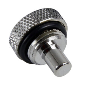 Bitspower plug with temperature sensor G1/4 inch female thread - 90 cm, shiny silver