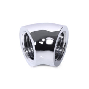 Alphacool 45 degrees G1/4 inch female to G1/4 inch female, chrome - Image 2