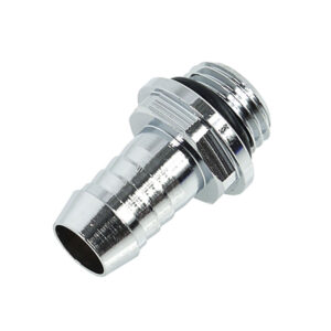 Alphacool HF connection straight G1/4 inch female thread to 10mm ID - chrome