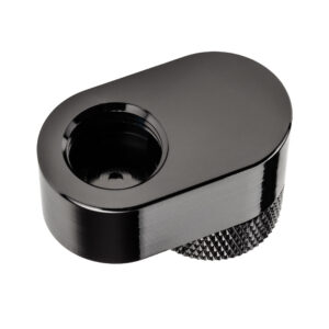 XSPC G1/4 Rotary 14mm Offset Fitting - Chrome Black - Image 2