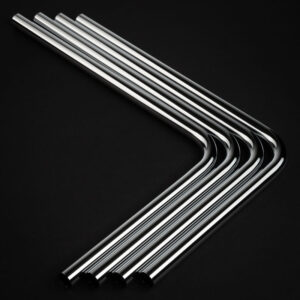 Bitspower Brass Hardtube 16mm OD, 220x300mm, 90 degrees - 4-pack, silver - Image 2