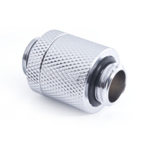 Alphacool ES D-Plug, 20-35mm, G1/4 male thread to G1/4 male thread - chrome - Image 2