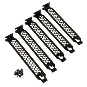 Kolink PCI slot brackets - 5 pieces, juodos spalvos