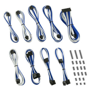 CableMod Classic ModMesh C-Series Cable Kit Corsair AXi, HXi & RM - white/blue