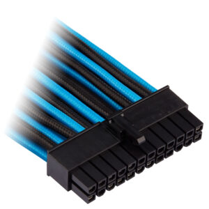 Corsair Premium Pro Sleeved Cable-Set (Gen 4) - mėlynos spalvos/juodos spalvos - Image 2