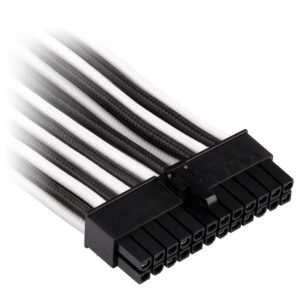 Corsair Premium Pro Sleeved Cable-Set (Gen 4) - baltos spalvos/juodos spalvos - Image 2