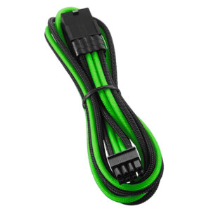 CableMod PRO ModMesh 8-Pin PCIe Extension - 45cm, juodos spalvos/hellžalios spalvos
