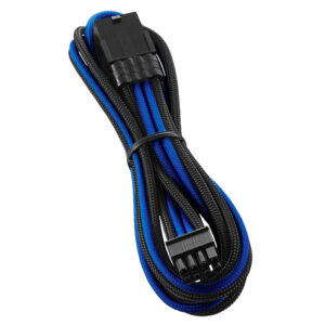 CableMod PRO ModMesh 8-Pin PCIe Extension - 45cm, juodos spalvos/mėlynos spalvos