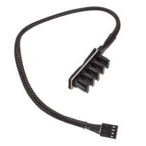 Akasa FLEXA FP5H PWM Splitter Hub - black - Image 2