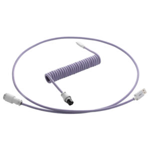 CableMod PRO Coiled Cable susuktas klaviatūros laidas USB-C į USB Type A, Rum Raisin - 150cm