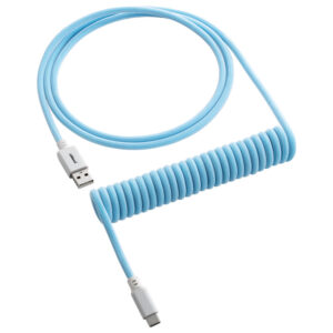 CableMod Classic Coiled Cable susuktas klaviatūros laidas USB-C į USB Type A, Blueberry Cheesecake - 150c