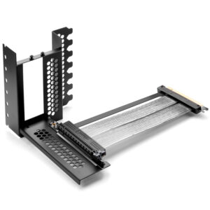 CableMod Vertical PCI-e Bracket PCI-e 4.0 Edition, HDMI + DisplayPort - juodos spalvos
