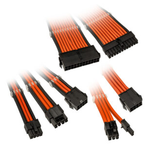 Kolink Core Adept Braided Cable Extension Kit - oranžinės spalvos