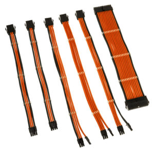 Kolink Core Adept Braided Cable Extension Kit - oranžinės spalvos - Image 2