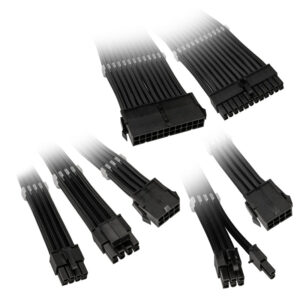 Kolink Core Adept Braided Cable Extension Kit - juodos spalvos