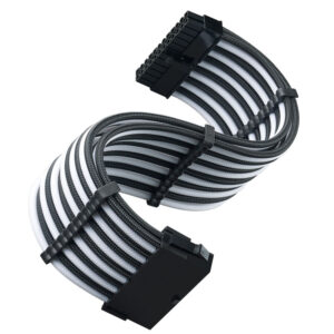 SilverStone ATX 24-Pin-Cable, 300mm - juodos spalvos/baltos spalvos