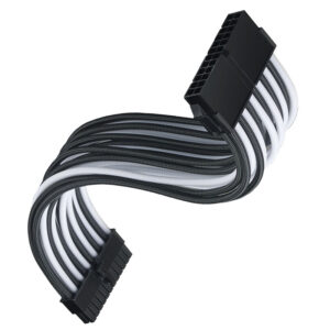 SilverStone ATX 24-Pin-Cable, 300mm - juodos spalvos/baltos spalvos - Image 2
