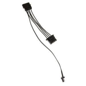Kolink 3-Pin Fan Power to 2x 4-Pin Molex Adapter - 245mm, black - Image 2